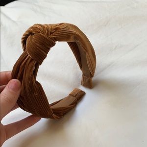Brown/golden knot headband